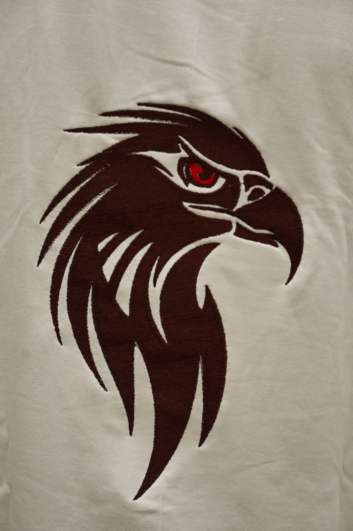 Men’s Streetwear T-Shirt – Red-Eyed Eagle Back Stitch